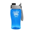 18 Oz. Transparent Bottle w/Quick Snap Lid - Translucent Blue