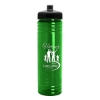 Garyline® Slim Fit Bottle with Push-Pull Lid - 24 oz. - Translucent Green
