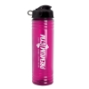 Garyline® Slim Fit Bottle with Flip Lid - 24 oz. - Translucent Fuchsia
