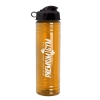 Garyline® Slim Fit Bottle with Flip Lid - 24 oz. - Translucent Orange