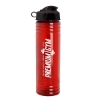 Garyline® Slim Fit Bottle with Flip Lid - 24 oz. - Translucent Red
