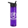 Garyline® Slim Fit Bottle with Flip-Straw Lid - 24 oz. - Translucent Violet