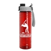 Garyline® Slim Fit Bottle with Quick-Snap Lid - 24 oz. - Translucent Red