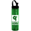 Garyline® Slim Fit Bottle with Flip-Straw, Swivel-Handle Lid - 24 oz. - Translucent Green