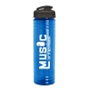 Garyline® Slim Fit Bottle with Flip-Top Lid - 24 oz. - Translucent Blue
