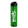 Garyline® Slim Fit Bottle with Flip-Top Lid - 24 oz. - Translucent Green