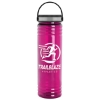Garyline® Slim Fit Bottle with Grip Lid - 24 oz. - Translucent Fuschia