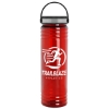 Garyline® Slim Fit Bottle with Grip Lid - 24 oz. - Translucent Red