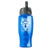 27 Oz. Poly-Pure Sports Bottle w/Flip Straw Lid - Translucent Blue