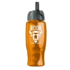 27 Oz. Poly-Pure Sports Bottle w/Flip Straw Lid - Translucent Orange
