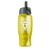 27 Oz. Poly-Pure Sports Bottle w/Flip Straw Lid - Translucent Yellow