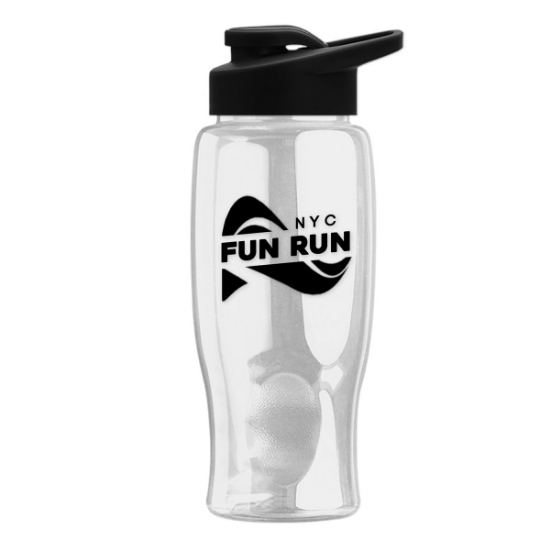 Garyline® Poly+ Bottle with Drink-Thru Lid - 27 oz. - Clear
