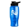 Garyline® Poly+ Bottle with Drink-Thru Lid - 27 oz. - Translucent Blue