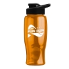 Garyline® Poly+ Bottle with Drink-Thru Lid - 27 oz. - Translucent Orange
