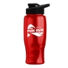 Garyline® Poly+ Bottle with Drink-Thru Lid - 27 oz. - Translucent Red
