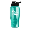 Garyline® Poly+ Bottle with Drink-Thru Lid - 27 oz. - Translucent Teal