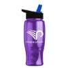 Garyline® Poly+ Bottle with Flip-Straw Lid - 27 oz. - Translucent Violet