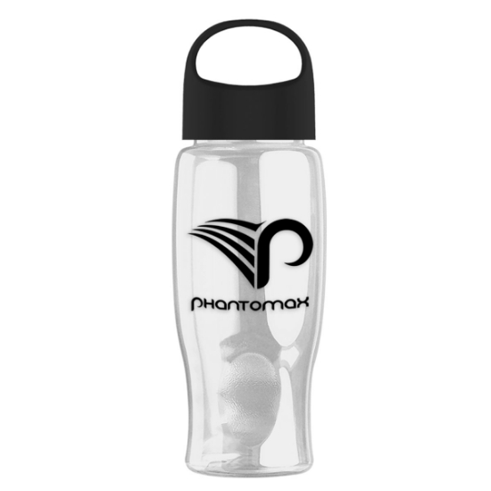 Garyline® Poly+ Bottle with Oval Crest Lid - 27 oz. - Clear