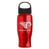 Garyline® Poly+ Bottle with Oval Crest Lid - 27 oz. - Translucent Red