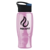 Garyline® Poly+ Bottle with Pop-Up Lid - 27 oz. - Translucent Pink