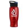 Garyline® Poly+ Bottle with Pop-Up Lid - 27 oz. - Translucent Red