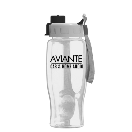 Garyline® Poly+ Bottle with Quick-Snap Lid - 27 oz. - Clear