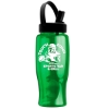 Garyline® Poly+ Bottle with Flip-Straw, Swivel-Handle Lid - 27 oz. - Translusentgreen