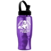 Garyline® Poly+ Bottle with Flip-Straw, Swivel-Handle Lid - 27 oz. - Translusentviolet