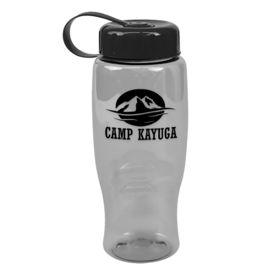 Garyline® Poly+ Bottle with Tethered Lid - 27 oz. - Clear