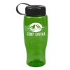 Garyline® Poly+ Bottle with Tethered Lid - 27 oz. - Translucent Green