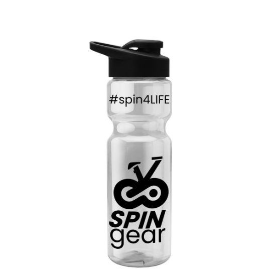 Garyline® Champ Bottle with Drink-Thru Lid - 28 oz. - Clear