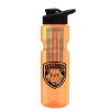 Garyline® Champ Bottle with Drink-Thru Lid and Infuser - 28 oz. - Translucent Orange