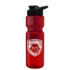 Garyline® Champ Bottle with Drink-Thru Lid and Infuser - 28 oz. - Translucent Red