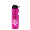 Garyline® Champ Bottle with Infuser and Flip Lid - 28 oz. - Translucent Hot Pink