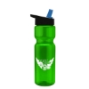 Garyline® Champ Bottle with Flip-Straw Lid - 28 oz. - Translucent Green
