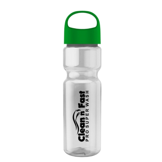 Garyline® Champ Bottle with Oval Crest Lid - 28 oz. - Clear