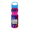 Garyline® Champ Bottle with Oval Crest Lid - 28 oz. - Translucent Hot Pink