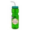 Garyline® Champ Bottle with Straw Lid - 28 oz. - Translucent Green