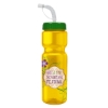 Garyline® Champ Bottle with Straw Lid - 28 oz. - Translucent Yellow
