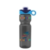 Garyline® Champ Bottle with Two-Tone Drink-Thru Lid with Silicone Loop - 28 oz. - Smoke