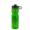 Garyline® Champ Bottle with Two-Tone Drink-Thru Lid with Silicone Loop - 28 oz. - Translucent Green