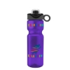 Garyline® Champ Bottle with Two-Tone Drink-Thru Lid with Silicone Loop - 28 oz. - Translucent Violet