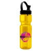 Garyline® Champ Bottle with Flip-Straw, Swivel-Handle Lid - 28 oz. - Translucent Yellow