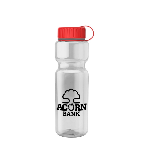 Garyline® Champ Bottle with Tethered Lid - 28 oz. - Clear