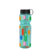 Garyline® Champ Bottle with Tethered Lid - 28 oz. - Translucent Teal