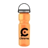 Garyline® Champ Bottle with Grip Lid - 28 oz. - Translucent Orange