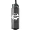 Garyline® Guzzler Bottle with Ring-Straw Lid - 32 oz. - Smoke