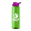 Garyline® Guzzler Bottle with Drink-Thru Lid - 32 oz. - Translucent Green