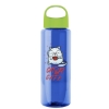 Garyline® Guzzler Bottle with Oval Crest Lid - 32 oz. - Translucent Blue