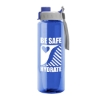 Garyline® Guzzler Bottle with Quick-Snap Lid - 32 oz. - Translucent Blue